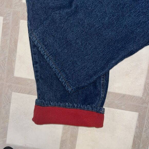EXCELLENT CONDITION WOMEN’S CABELA FLEECE LINED JEANS SIZE 14 SHORT - Picture 5 of 5
